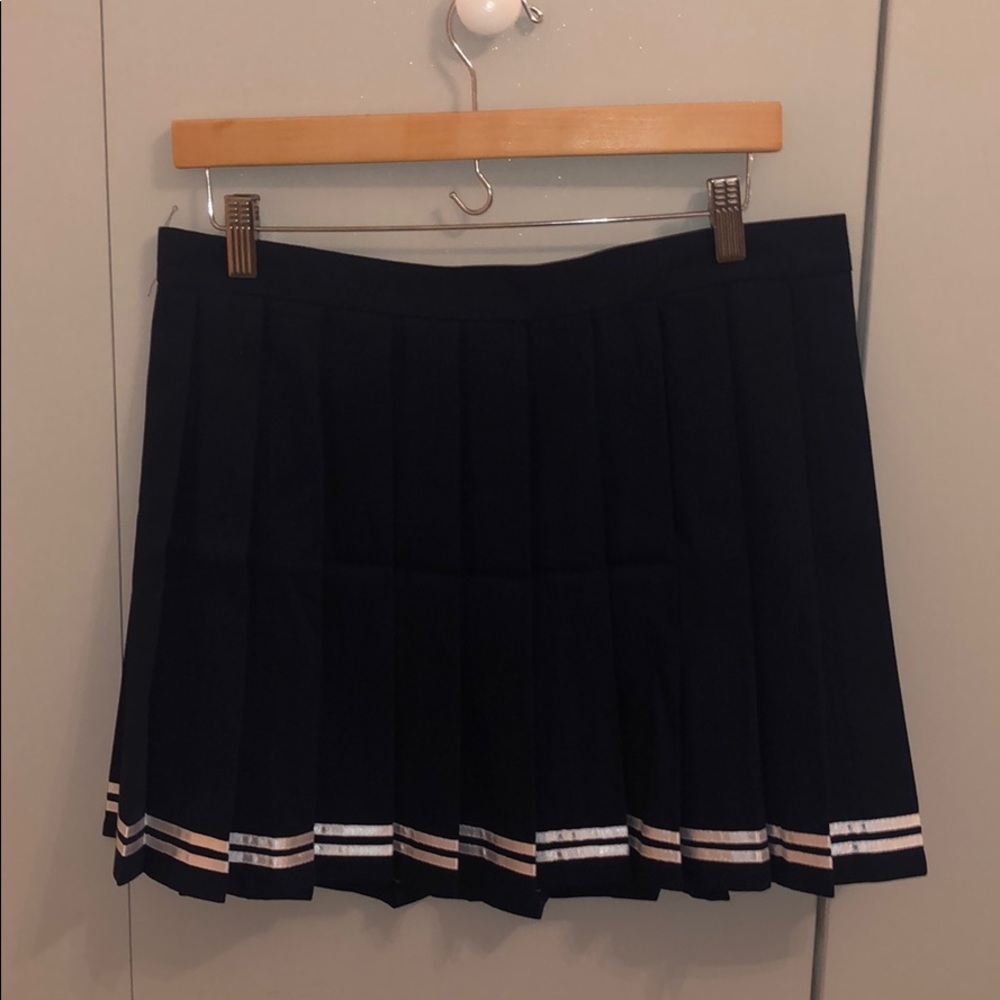 Pleated Cheer-Style Skirt